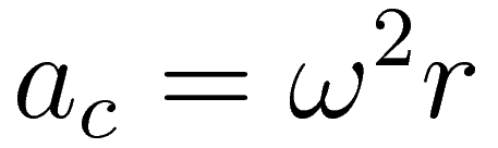 a_c = \omega^2r